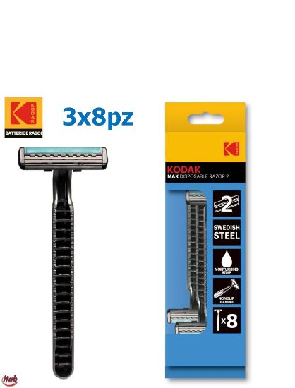 Picture of RASOIO KODAK BILAMA MAX2 3x8pz BLU PROMO composta da: