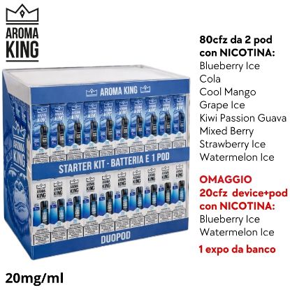 Immagine di AROMA KING POD KIT PROMO 100pz + EXPO OMAGGIO