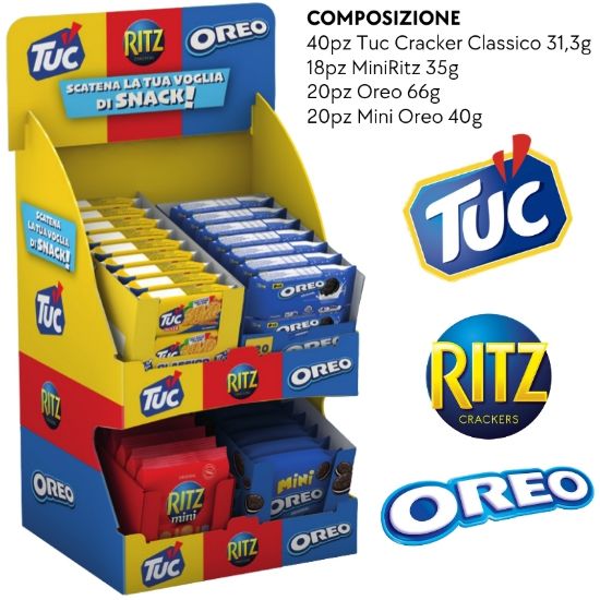 Picture of SALATI CRACKER TUC/OREO 98pz EXPO DA BANCO - 346x300x500mm