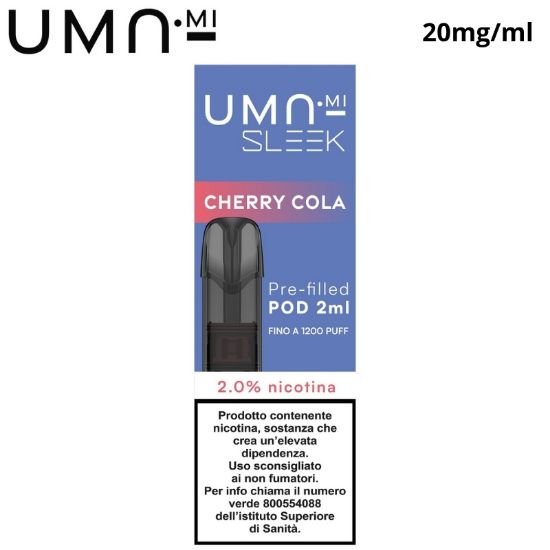 Picture of UMA.MI SLEEK POD 1pz CHERRY COLA 2ml 20mg/ml - PLN016652