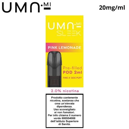 Immagine di UMA.MI SLEEK POD 1pz PINK LEMONADE 2ml 20mg/ml - PLN016658