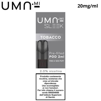 Immagine di UMA.MI SLEEK POD 1pz TOBACCO 2ml 20mg/ml - PLN016659