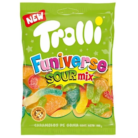 Picture of TROLLI CARAMELLE BUSTA 100g 16pz FUNIV. SOUR MIX