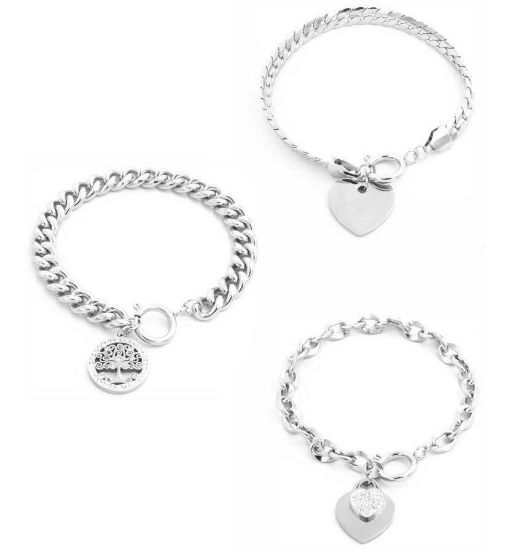 Immagine di BRACCIALE DONNA NAVIGARE 1pz in acciaio + SCATOLA REGALO (promo senza shopper)