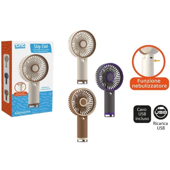 Immagine di GIOCHI TnT STAY COOL - Ventilatore Portatile con Nebulizzatore