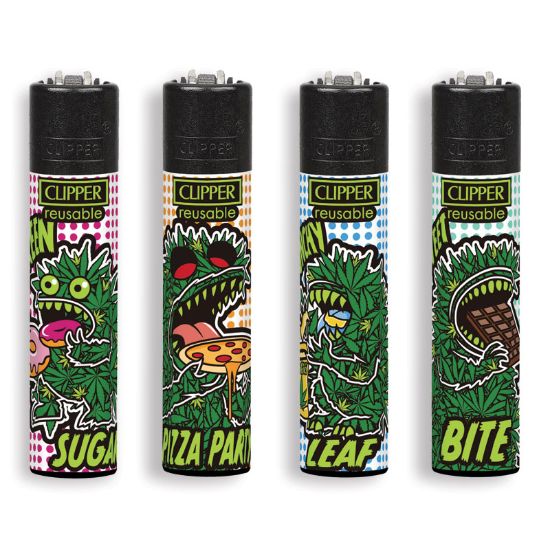 Immagine di ACCENDINO CLIPPER PIETRINA 48pz GREEN JUNK