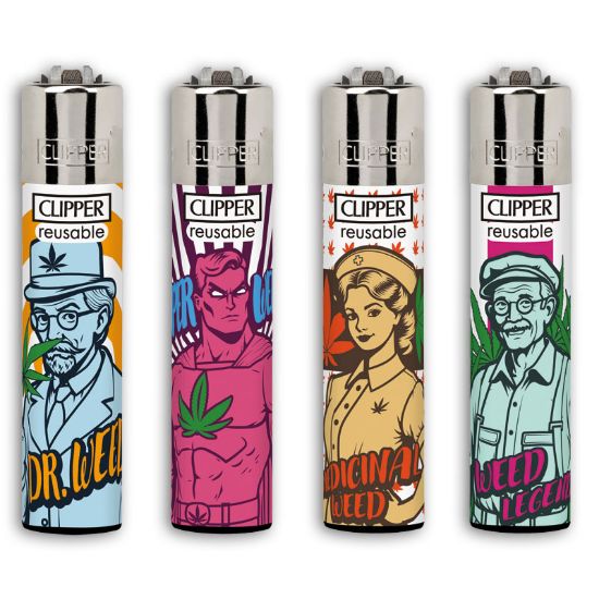 Immagine di ACCENDINO CLIPPER PIETRINA 48pz FAMILY WEED