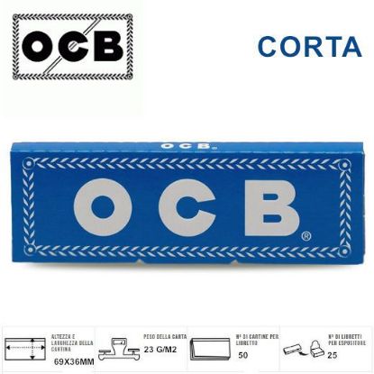 Immagine di CARTINE OCB CORTA BLU SINGOLA  25pz (Acc. 4,5)-PROV-A00072002