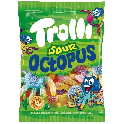 Immagine di TROLLI CARAMELLE BUSTA 100g 16pz POLIPO ZUCCHERATO