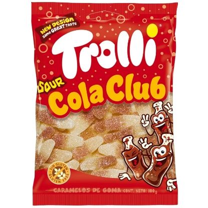 Immagine di TROLLI CARAMELLE BUSTA 100g 16pz SOUR COLA