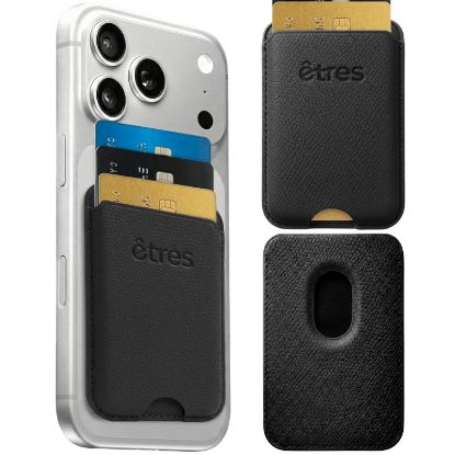 Immagine di PORTAFOGLIO UNISEX 1pz ETRES WALLET MAGNETICO SLIM BLACK + SCATOLA REGALO E BORSA