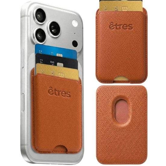 Picture of PORTAFOGLIO UNISEX 1pz ETRES WALLET MAGNETICO SLIM BROWN + SCATOLA REGALO E BORSA