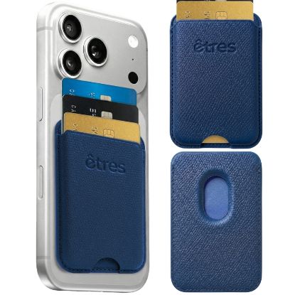 Immagine di PORTAFOGLIO UNISEX 1pz ETRES WALLET MAGNETICO SLIM BLUE + SCATOLA REGALO E BORSA