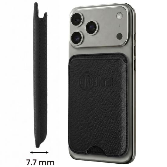 Immagine di PORTAFOGLIO UNISEX 1pz PORTACARTE MAGNETICO INTER BLACK + SCATOLA REGALO E BORSA