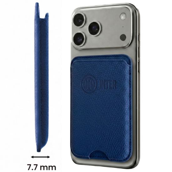 Immagine di PORTAFOGLIO UNISEX 1pz PORTACARTE MAGNETICO INTER BLUE + SCATOLA REGALO E BORSA