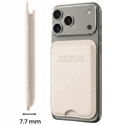 Immagine di PORTAFOGLIO UNISEX 1pz PORTACARTE MAGNETICO JUVENTUS WHITE + SCATOLA REGALO E BORSA