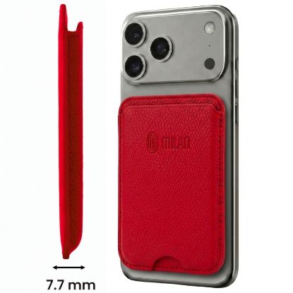 Immagine di PORTAFOGLIO UNISEX 1pz PORTACARTE MAGNETICO MILAN RED + SCATOLA REGALO E BORSA