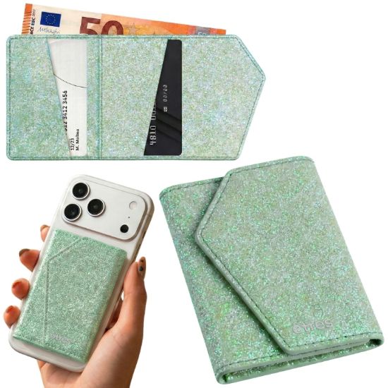 Immagine di PORTAFOGLIO UNISEX 1pz ETRES SMART WALLET EASY SHINY LIGHT BLUE + SCATOLA REGALO E BORSA
