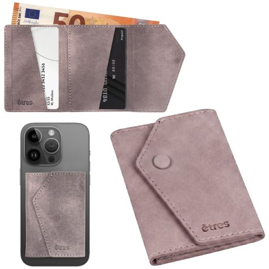 Immagine di PORTAFOGLIO UNISEX 1pz ETRES SMART WALLET PU LEATHER PINK + SCATOLA REGALO E BORSA
