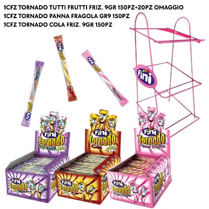 Immagine di FINI TORNADO EXPO 3x150pz + 20pz OMAGGIO - CARAMELLE RIPIENE