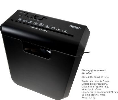 Immagine di DISTRUGGIDOCUMENTI S056 A STRISCE 6mm 10LT