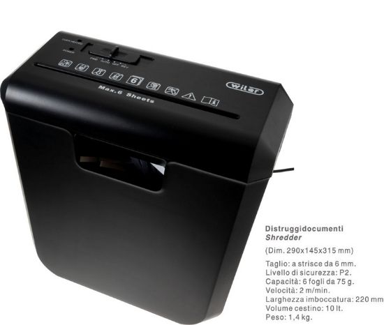 Picture of DISTRUGGIDOCUMENTI S056 A STRISCE 6mm 10LT