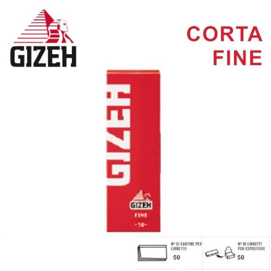 Immagine di CARTINE GIZEH CORTA ROSSA FINE 50pz (Acc. 9)-PROV-A00812002