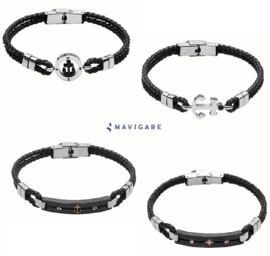 Immagine di BRACCIALE UOMO NAVIGARE 2pz + SCATOLA REGALO (promo senza shopper)