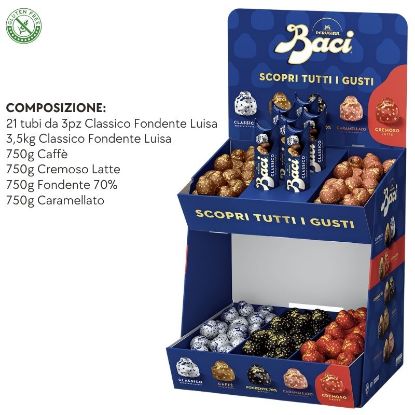 Immagine di BACI PERUGINA EXPO ASSORTITO 586pz 7,288kg - EXPO DA BANCO - PR2026