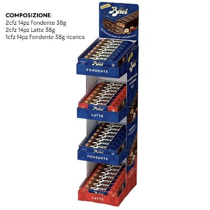 Immagine di BACI PERUGINA BARRETTE RIPIENE EXPO 70pz 38gr - PR2026