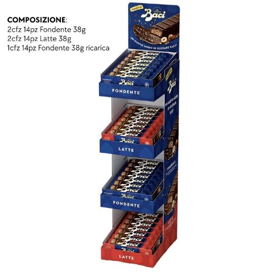 Immagine di BACI PERUGINA BARRETTE RIPIENE EXPO 70pz 38gr - PR2026