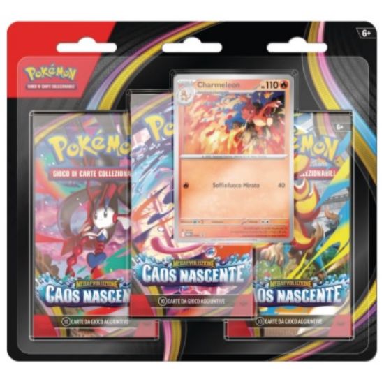 Picture of CARTE DA GIOCO POKEMON M4 Megaevoluzione - Caos Nascente Blister 3 Buste  (V.18,90)
