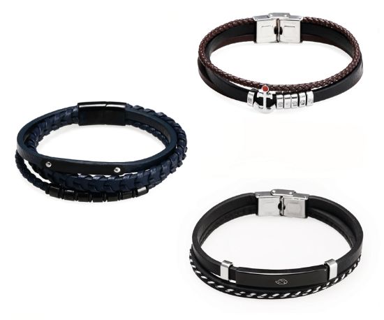 Immagine di BRACCIALE UOMO NAVIGARE 4pz + SCATOLA REGALO (promo senza shopper)