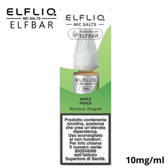 Immagine di ELFLIQ NIC SALTS APPLE PEACH 10ml 10mg/ml - PLN011418