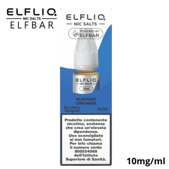 Picture of ELFLIQ NIC SALTS BLUE RAZZ LEMONADE 10ml 10mg/ml - PLN011419