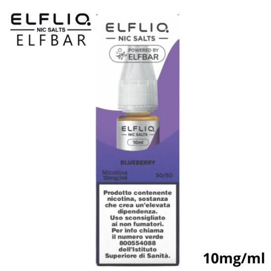 Immagine di ELFLIQ NIC SALTS BLUEBERRY 10ml 10mg/ml - PLN011420
