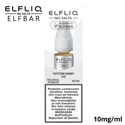 Immagine di ELFLIQ NIC SALTS COTTON CANDY ICE 10ml 10mg/ml - PLN011425