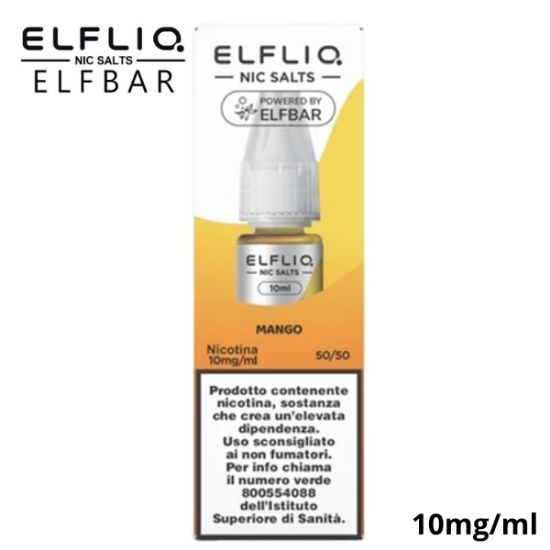 Picture of ELFLIQ NIC SALTS MANGO 10ml 10mg/ml - PLN011430