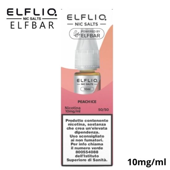 Immagine di ELFLIQ NIC SALTS PEACH ICE 10ml 10mg/ml - PLN011431