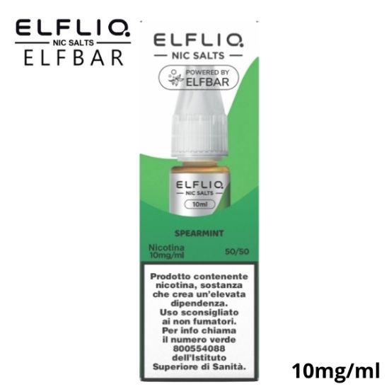 Immagine di ELFLIQ NIC SALTS SPEARMINT 10ml 10mg/ml - PLN011434