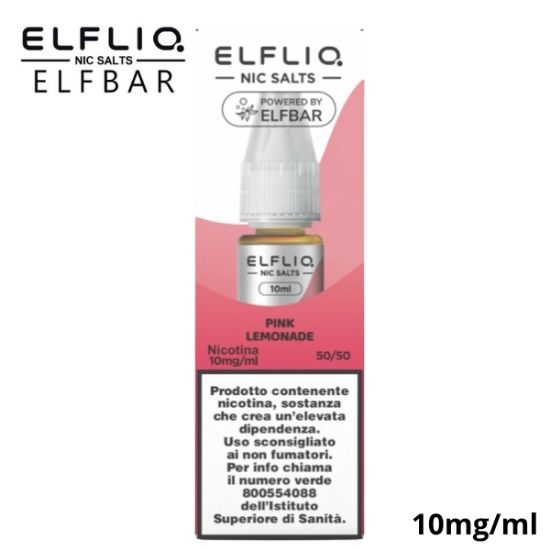 Immagine di ELFLIQ NIC SALTS PINK LEMONADE 10ml 10mg/ml - PLN011433