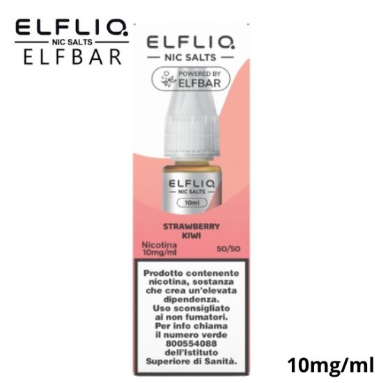 Immagine di ELFLIQ NIC SALTS STRAWBERRY KIWI 10ml 10mg/ml - PLN011437