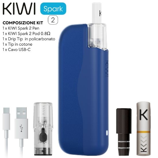Immagine di KIWI SPARK2 PRO STARTER KIT MIDNIGHT BLUE - KIWI VAPOR (pvp.29,00)
