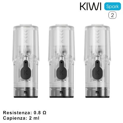 Immagine di KIWI MESH POD 3pz PER KIWI SPARK2 0,8omh - KIWI VAPOR (pvp.9,90)