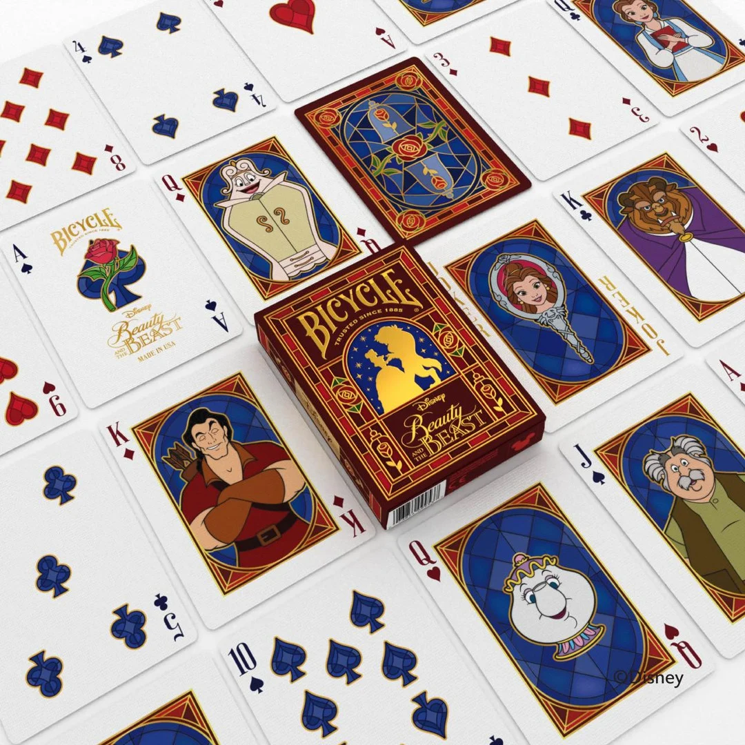 Picture of CARTE DA POKER BICYCLE 1pz DISNEY LA BELLA E LA BESTIA
