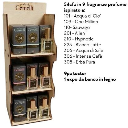 Immagine di PROFUMO BPM EXPO 54pz 15ml + 9 TESTER OMAGGIO