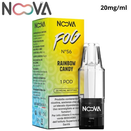 Immagine di NOOVA FOG POD 1pz RAINBOW CANDY 2ml 20mg/ml - PLN016933