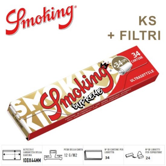 Picture of CARTINE SMOKING KS SUPREME 24pz (34fg+34filtri) (Acc. 5,88) - PROV-D00001904