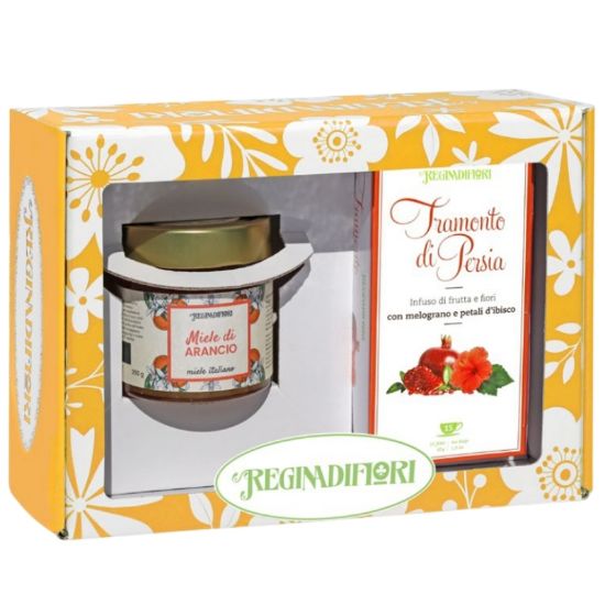 Immagine di REGINADIFIORI MIELE ARANCIO + TRAMONTO DI PERSIA - BOX