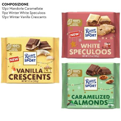 Immagine di RITTER SPORT BOX TAVOLETTE 35pz LE NORDIK - PR2026